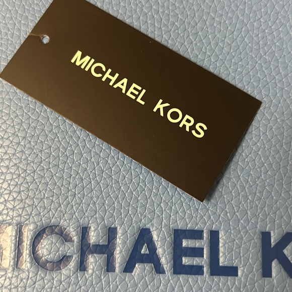 NWT Michael Kors | Cooper Logo Embossed Pebbled Leather Flight Bag - Picture 7 of 7